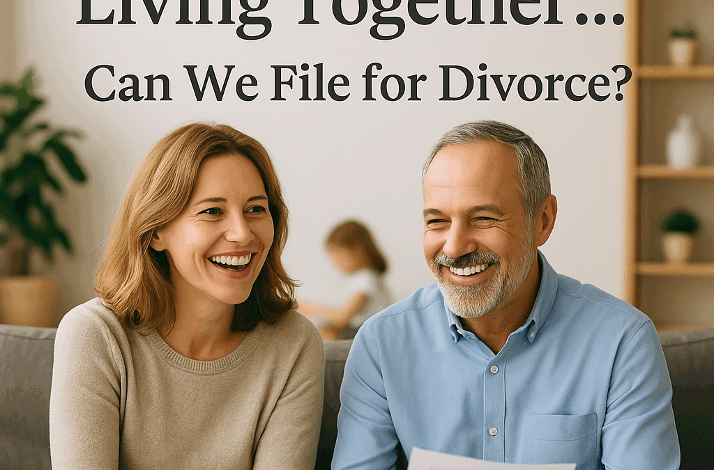 We’re Still Living Together… Can We File for Divorce?