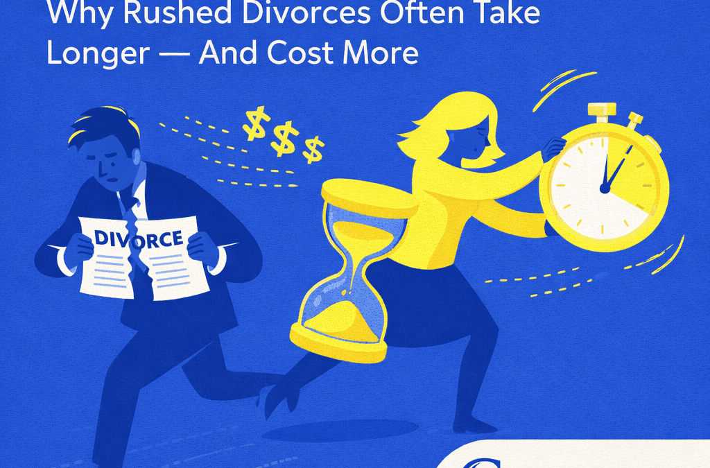 Slow Down to Speed Up: Why Rushed Divorces Often Take Longer—and Cost More